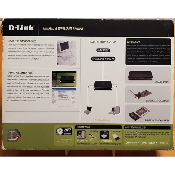 D-Link Ethernet Broadband Router - Picture 2 of 3